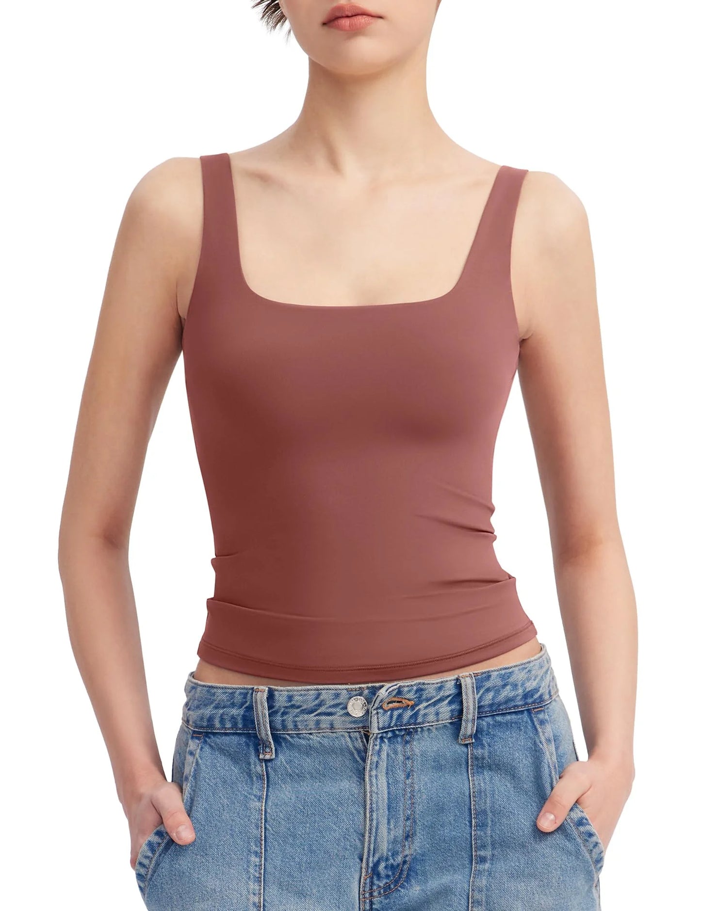 Square Neck Shaping Tank